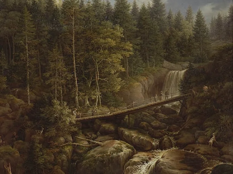 1783-Johann-Friedrich Helmsdorf - Cascata di Triberg